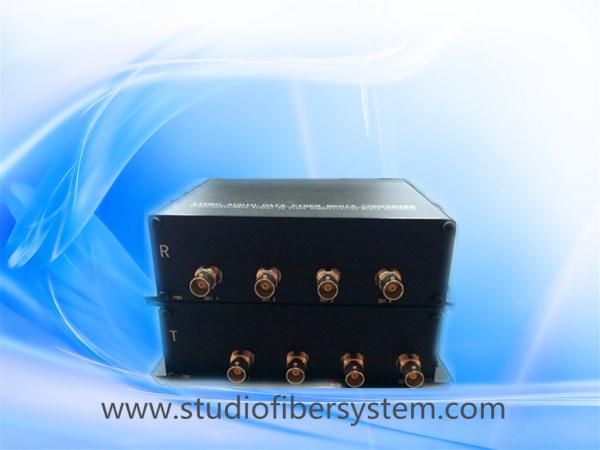 OEM 4CH broadcast 3g-sdi fiber optic extenders including sdi fiber transmitter and receiver for sdi over fiber transport