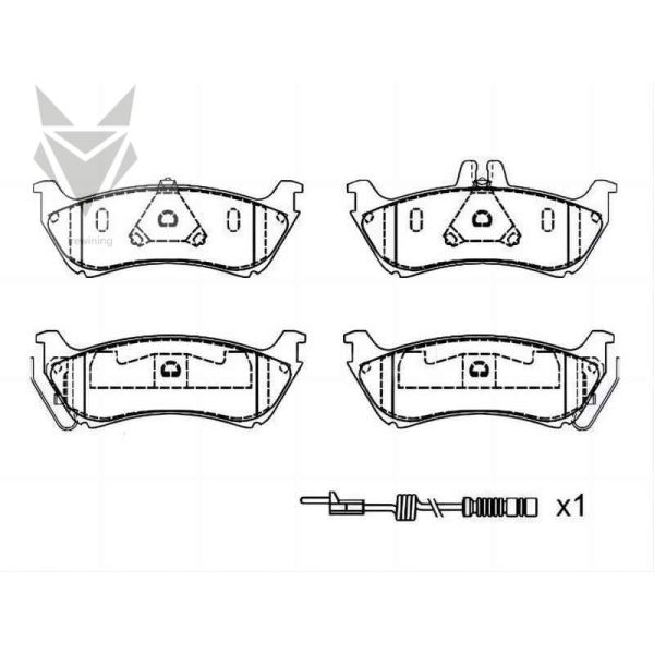 Автомобильные тормозные колодки MERCEDES BENZ M-Class SUV W163 1634201420 Автомобильные тормоза
