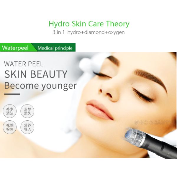 La máquina 3 en 1 Oxy Peel elimina las arrugas Blackhead revitaliza el dispositivo facial de la piel