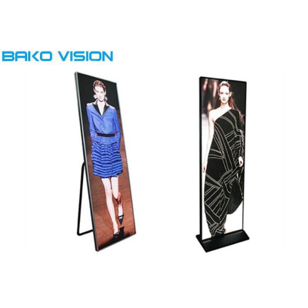 Nationstar Led Poster Panel , P2.5 P3 Video Advertising Display With Foldable Stand