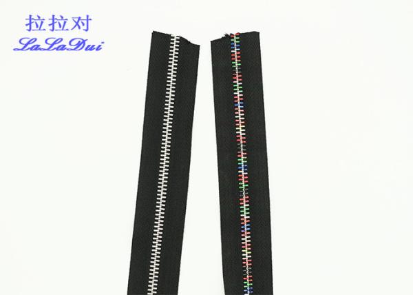 Rainbow Brass Teeth 10 Inch Long Chain Zipper 5# To 8# Length Length For Cardigans
