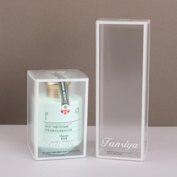 Custom Printed Cosmetic Frosted Transparent Plastic Box Skin Care PP Folding Box Packaging