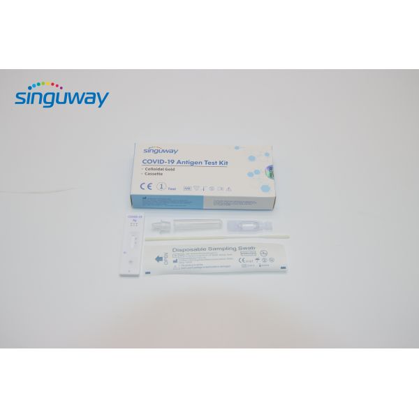 Disposable Colloidal Gold Antigen Self Testing Kit Cassette High Sensitivity
