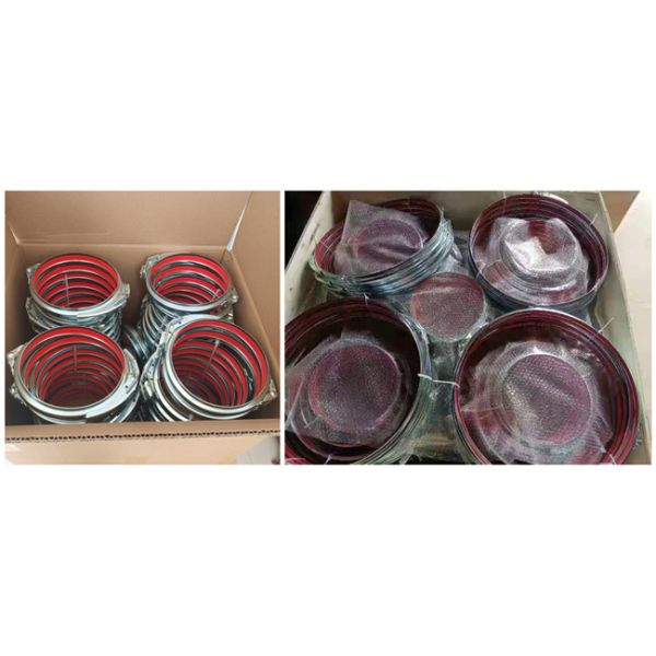 Струбцина трубы штуцеров трубопровода 150mm гальванизированная с ручкой и набивкой