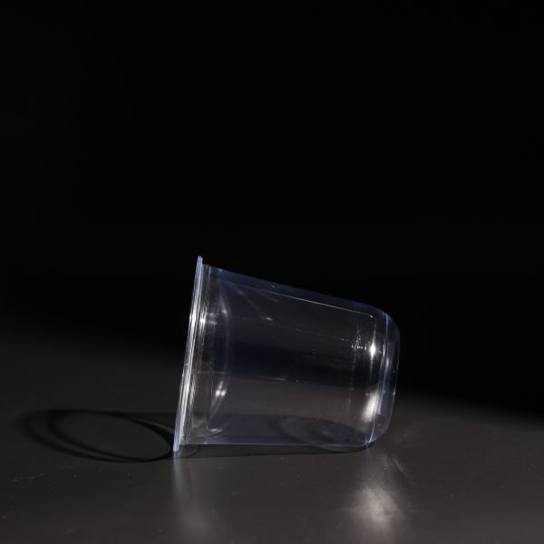 400ml Clear PET Disposable Cup With Lids For On The Go Juices Drink Cups