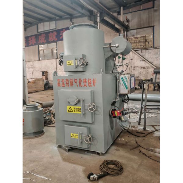 Industrial Waste Incinerator with 800-1200 Degrees Celsius, Customizable Size, and 50KG-1ton Per Batch Capacity