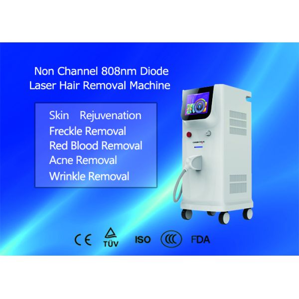 Permanent 808nm Diode Laser Machine , Professional Laser Hair Removal Equipment