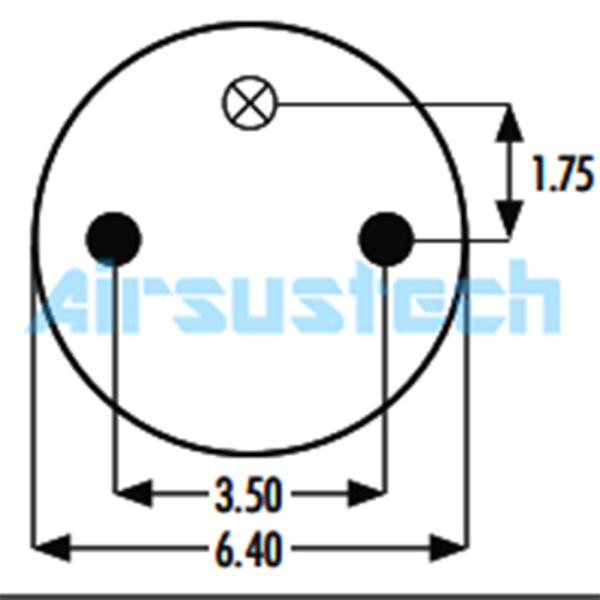 2B9-251 High Corrosion Resistance Goodyear Air Spring FD 200-25 429 Contitech Air Super Cushion Bellows