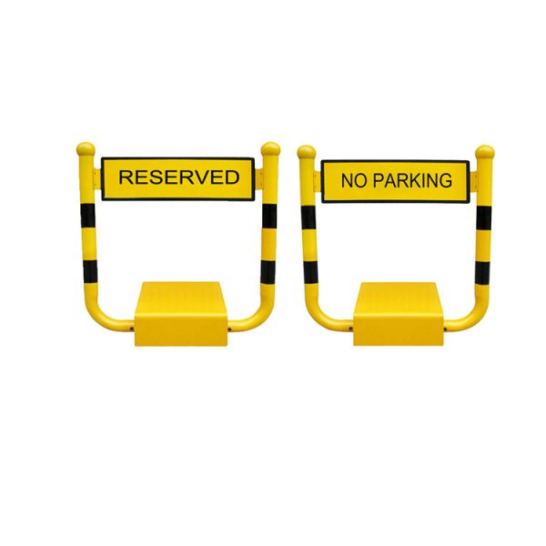 Plastic Coating H Shape Parking Barrier Lock with 5 TONS Weight Resistance and DC 12V 7AH Battery