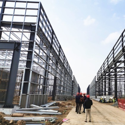 Prefabricated Steel Structure Building Fiberglass Panel Industrial Workshop