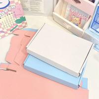 Macarons colorés personnalisés en papier kraft ondulé boîtes d'affichage de cadeaux anti-stress cartons express
