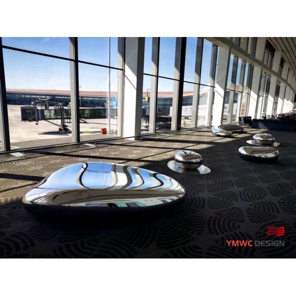 304 Stainless Steel Modern Art Furniture for Rest and Decoration Food Grade Material