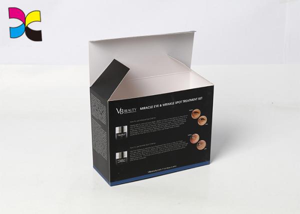 Black Custom Packaging Boxes Matt Lamination For Gift Cosmetic Packing