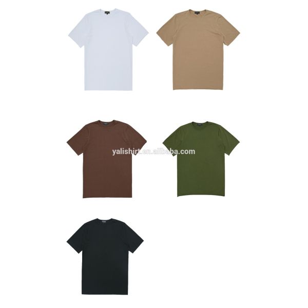 Fashion Plain Premium T Shirts Raw Hem Essential
