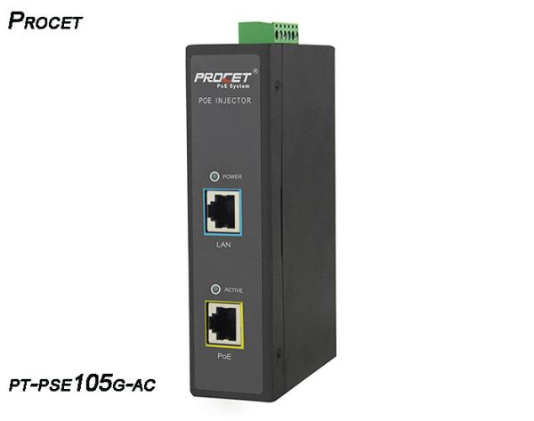AC Input Waterproof Industrial 30W PoE Injector 6000KV Surge Protection