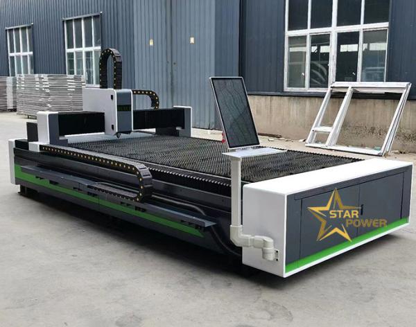 Machine automatique de découpe laser métallique en acier inoxydable en aluminium en cuivre en zinc