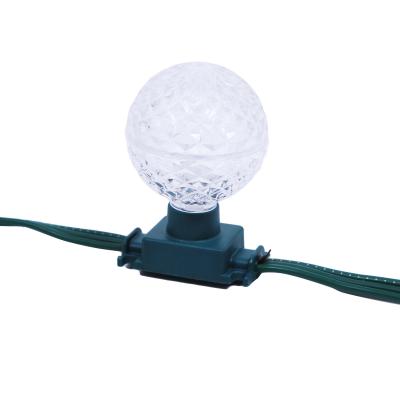 Durable LED Ball String Lights Customized Size And Spacing Polycarbonate Housing