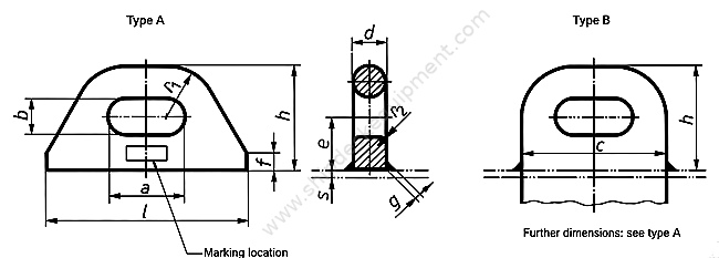 ISO 8146 Forging Material Oval Eyeplate Lifting Eye Plate Ship Mooring Equipment