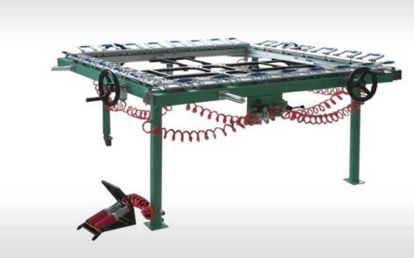 LC mechanical Tighten Economical silk screen mesh stretching machine/Mesh Tension Machine Pneumatic aluminum alloy