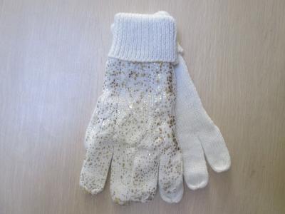 Ladies Acrylic Glove/Mitt with Screen--One layer--Fashion glove--Solid color