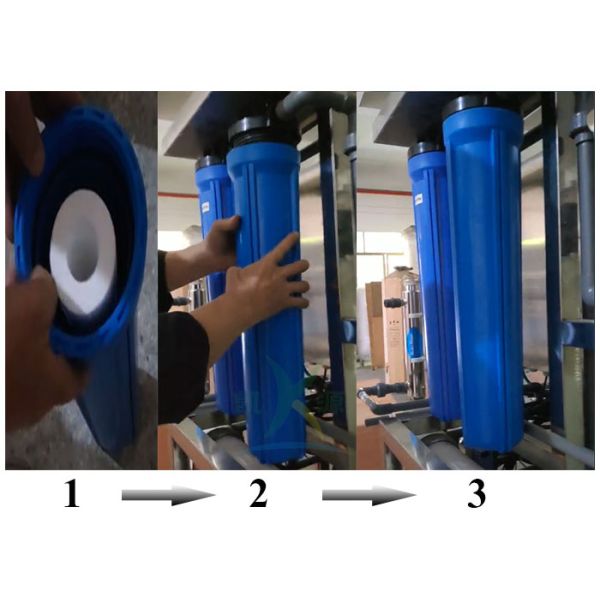 Plastic / PVC / PP Security Water Filter Housing For Water Treatment Purification Machine