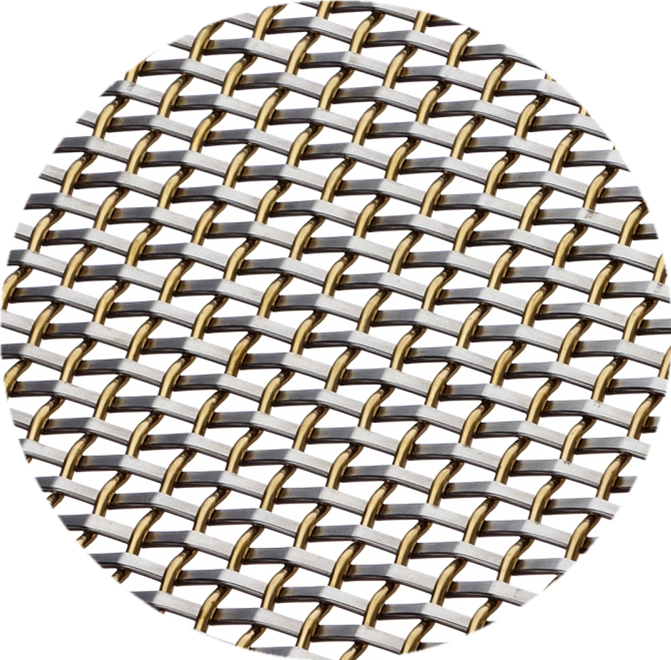 Stainless Steel Brass Wire Mesh 2mm Rod 5mm Pitch