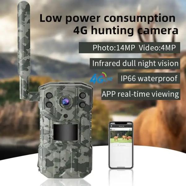 ​Practical 14MP Hunting Trail Camera , Night Vision 4G Wildlife Camera