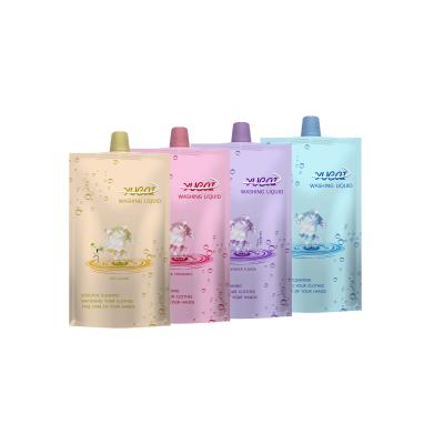 Gravnre que imprime o malote do bico 50ml que empacota para o detergente