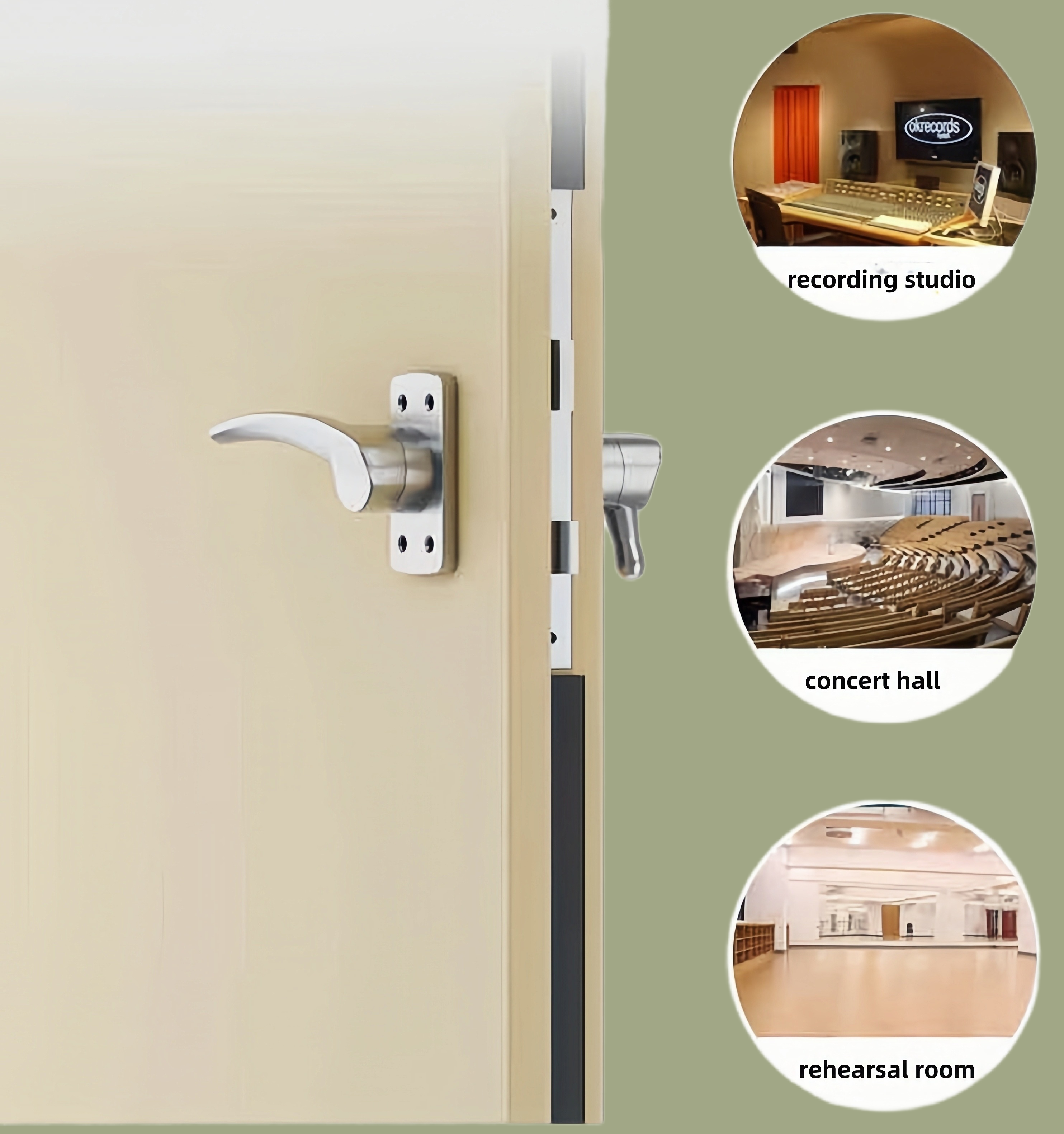 Residential Soundproof Security Steel Door Armored Steel Door