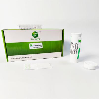 Enrofloxacin traient la détection Kit Antigen Strip Test 96 examine Kit For Milk 3 à 5 Ppb