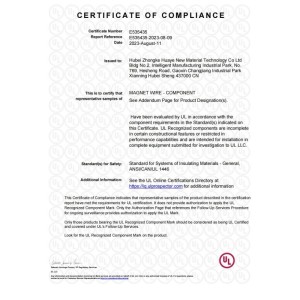 Hubei Zhongke Huaye New Material Technology Co., Ltd. Certifications