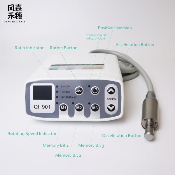 Brushless Dental Electric Motor 2000 - 40000r/min Adjustable RPM Quiet Operation