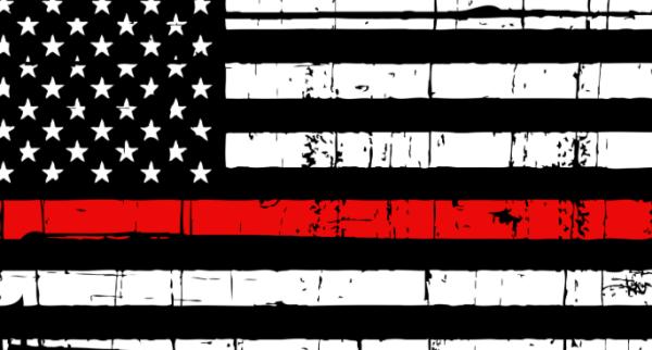 Lightweight Design Thin Red Line Flag Bright Vivid Fade Proof