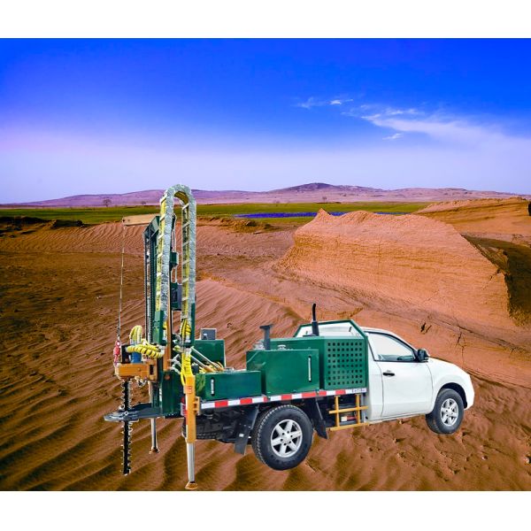 Geological Exploration Borewell Drilling Truck Easy Moving