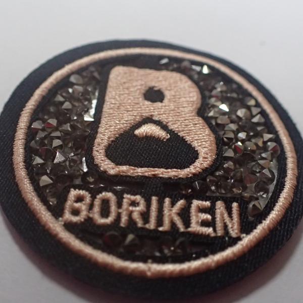 roupa de forma Diamond Embroidery de 3D grande Logo Iron On Patches For