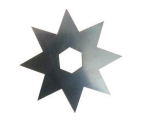 1.6mm 8 lâminas altas do cortador de grama do aço carbono da lâmina de cortador da escova de dentes