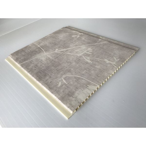 Hojas de madera de la lamina del plástico del grano de la forma de la tira, revestimiento de madera de madera moderno de la pared