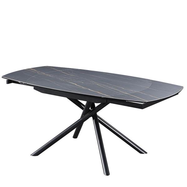Expandable Luxury Modern Dining Table Set Multifunctional Marble Material