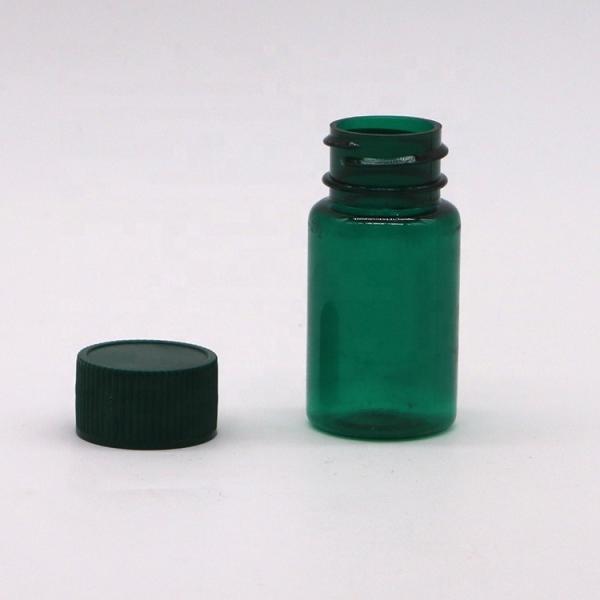 Material do colar PET 20 ml/CC Frasco de medicamento líquido com tampa
