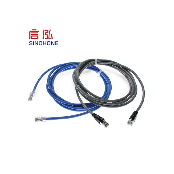 Bare Copper Bulk CAT6 Shielded Cable HDPE Insulation 250V AC 2A
