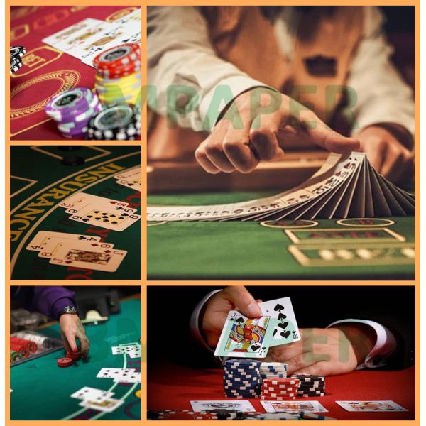 280gsm 300gsm Poker Game Card Paper High Folding Resistant Blue Black Core