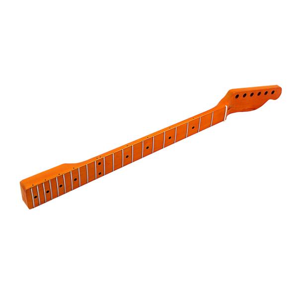 Laranja mais escura TL Colar de guitarra elétrica Maple Matte Finish 22 Fret Colar de guitarra