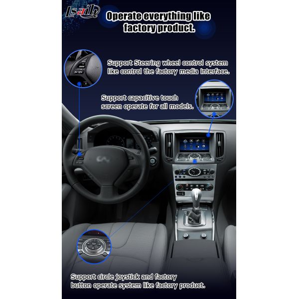 HD сенсорный экран с несколькими пальцами carplay android автоматическое обновление для Infiniti QX60 JX35 2013-2016 IT06