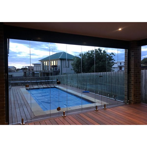316 Railing Clamp Spigots Frameless Glass Balustrade U Channel System Swimming Pool Handrail