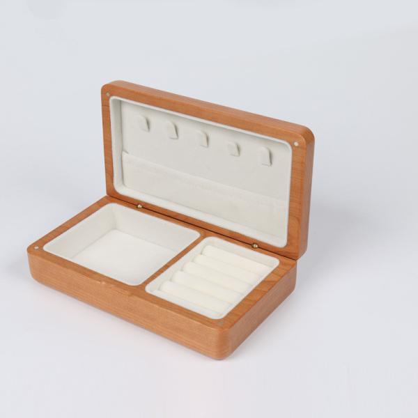 Durable wooden box jewelry storage box Ring  Packaging Custom logo
