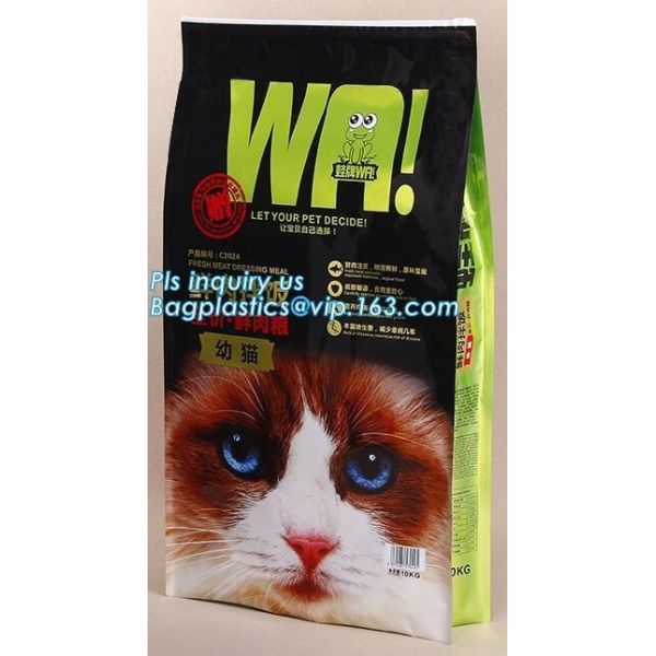 Slider Zip lockk Animal Feed Packaging Bag Plastic Dog Food Bag, Packing Resealable Zip Lock 2Kg Dog Pet Food Packaging Ba