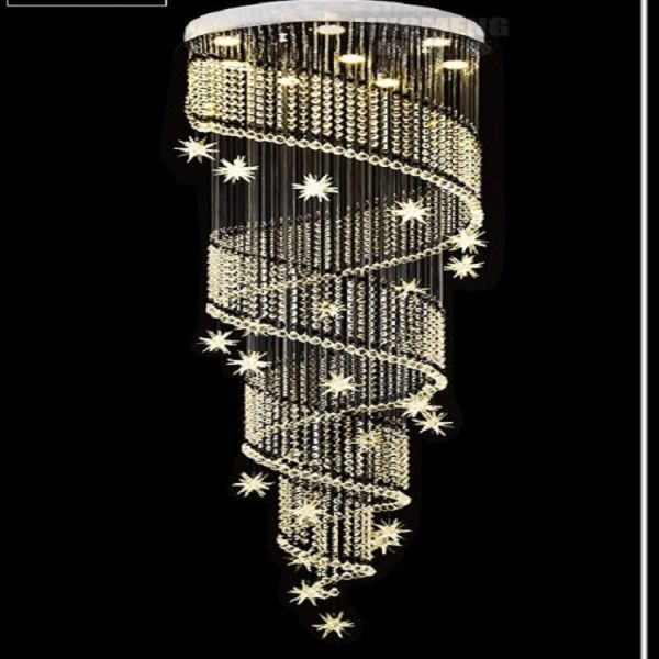 Занавесов шарика D50cm*H150cm свет Кристл роскошных привесной