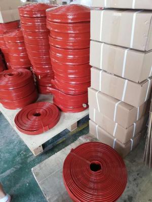 Fibra de vidro de alta temperatura da borracha de silicone que Sleeving para fios dos cabos
