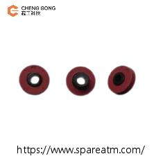 Diebold Opteva Red Take Away Wheel 49016971000D 49-016971-000D Diebold Nixdorf ATM Machine Spare Parts