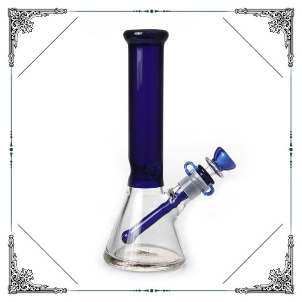 10 Inch Colorful Glass Smoking Water Pipe With Downstem And Bowl Wholesale Bongs